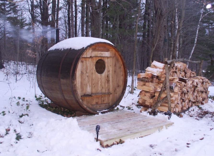 12.	Wood sauna